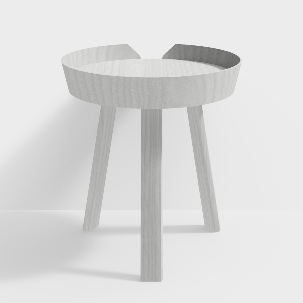 Sleek Wooden Table 3D Model – Low-Poly Wood Texture