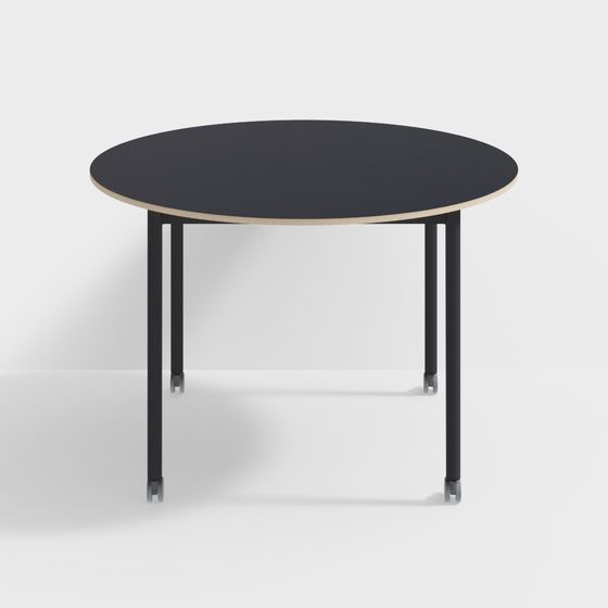 Modern Mobile Round Table 3D model