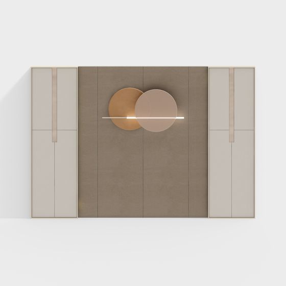 Minimalist Wall Panel 3D model for Creative Spaces