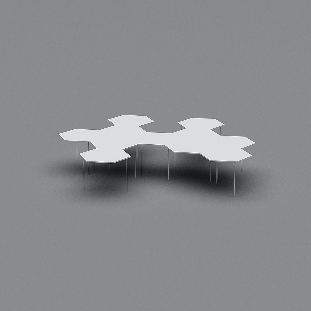 Futuristic Bridge 3D model