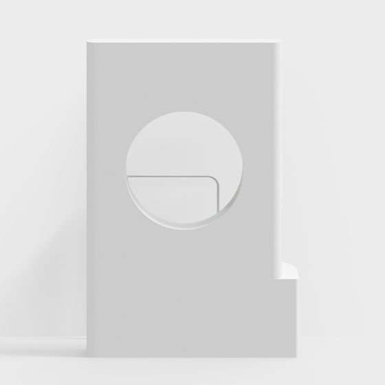 Minimalist Low-Polygon Architectural Element 3D model