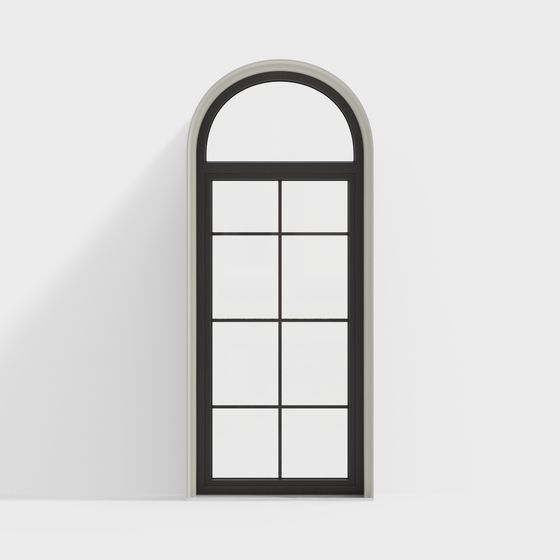 Elegant Arched Window 3D model for Modern Design
