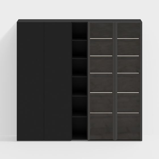 Urban Storage Cabinet 3D model for Modern Spaces