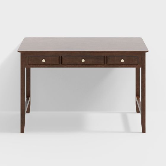 Mid-Century Desk 3D model for Creative Projects