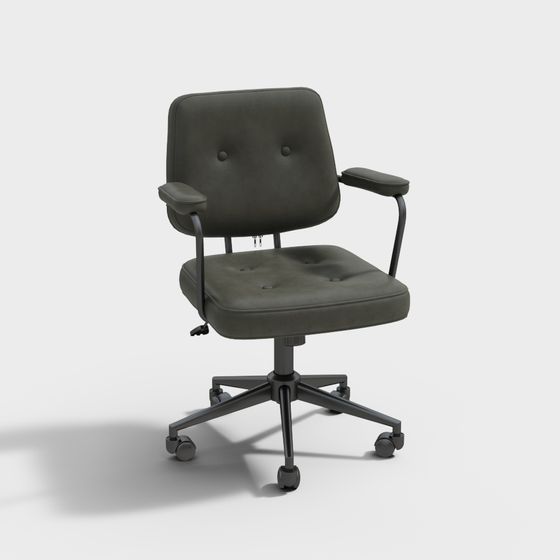 Modern Low-Poly Office Chair 3D Model