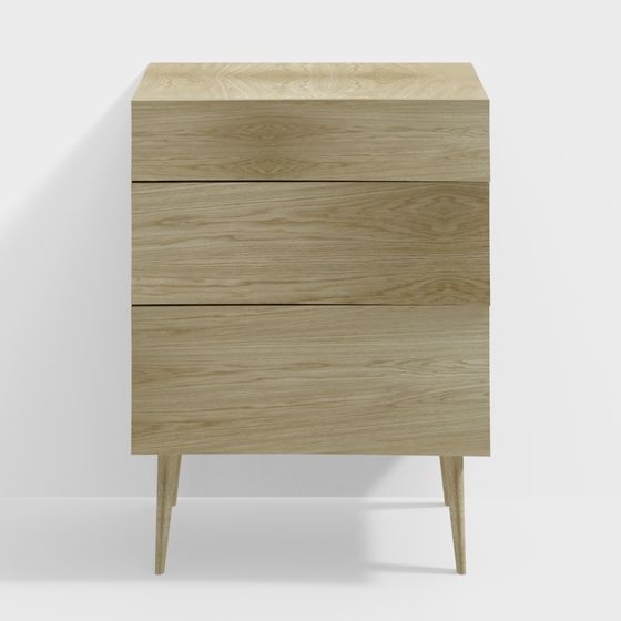 Mid-Century Modern Dresser 3D model for Creative Projects