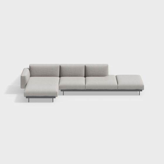 Urban Comfort 3D Model Sofa for Modern Spaces