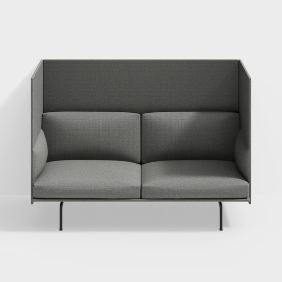 Siège haut 2 places Outline