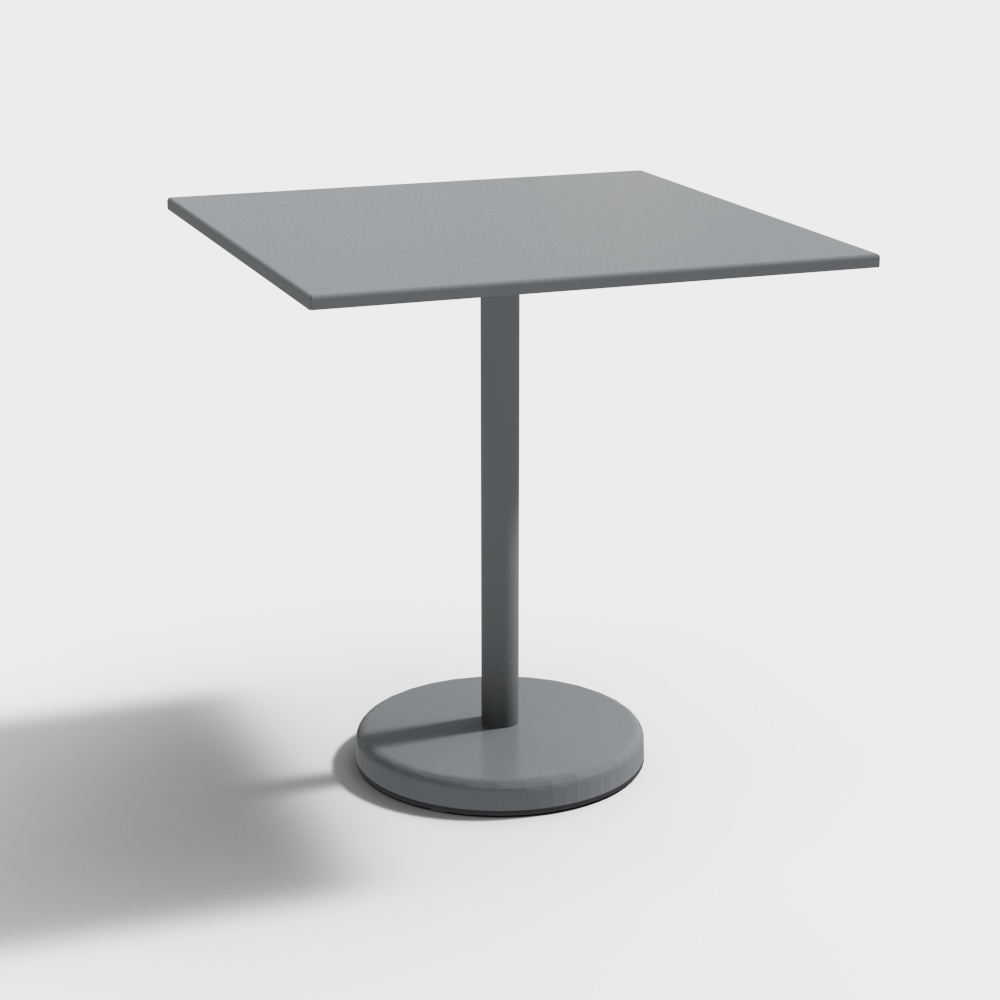 Tavolino da Caffè Lineare in Acciaio 73 70x70