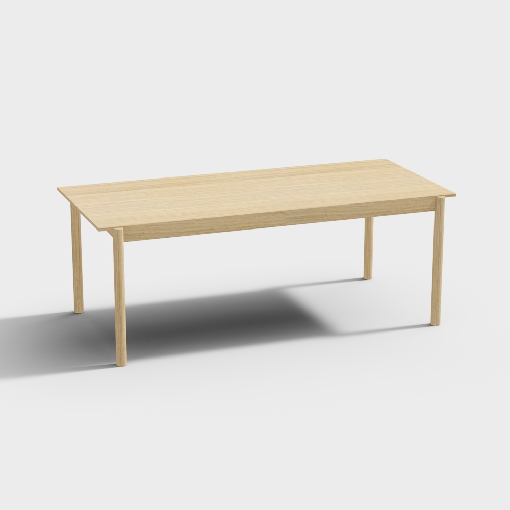Mesa de madera lineal Muuto 200x90