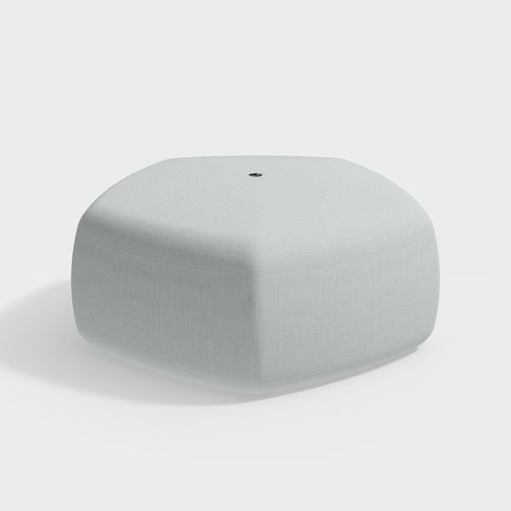Cloud Sofa Stool 3D model in Modern Minimalist Aesthetics