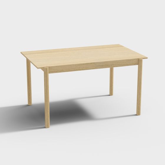 Stylish Urban Dining Table 3D model