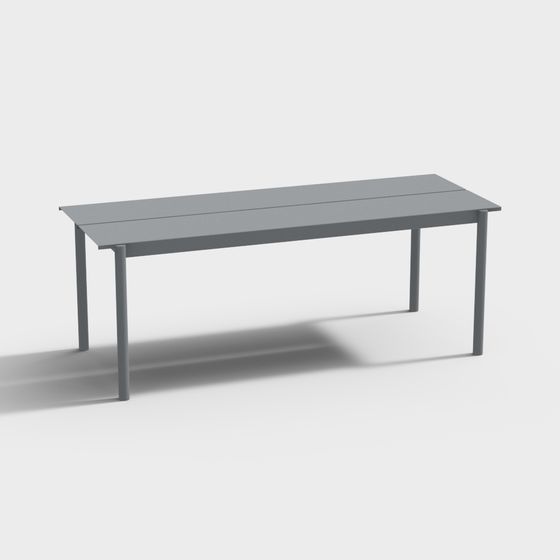 Mesa lineal de acero Muuto 2000