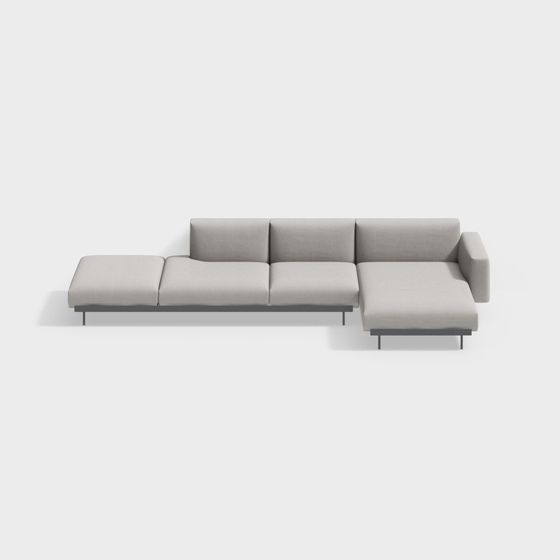 Modern Low-Polygon Sofa 3D model