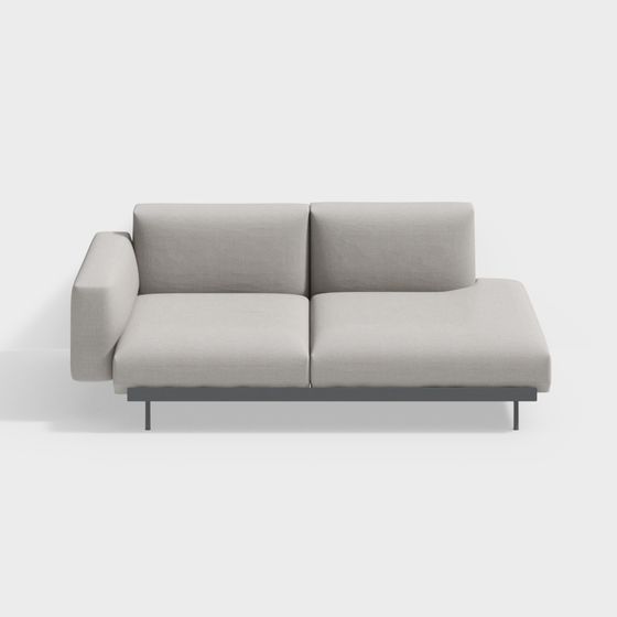 Modern Minimalist 3D Sofa Model Design