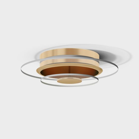 Layered Light Ceiling Lamp 3D model