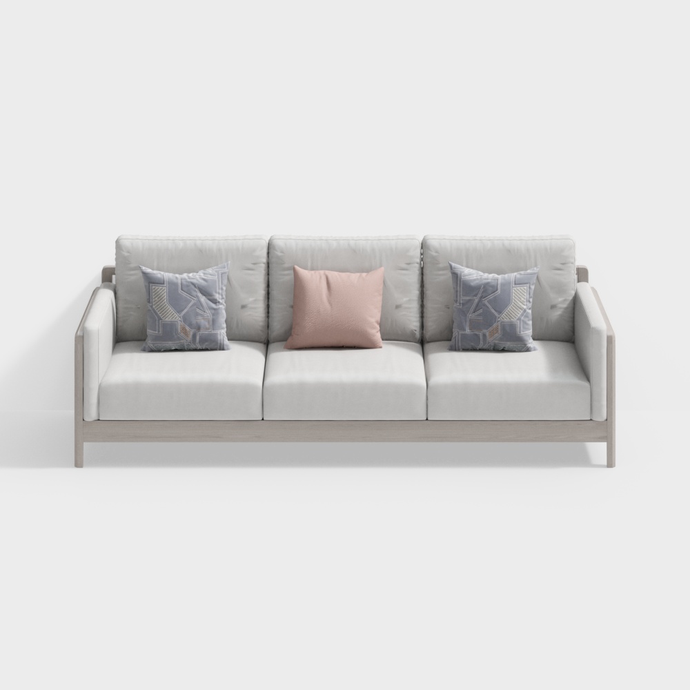 Whole assembly - Galaxy series - three-seat sofa - 2182