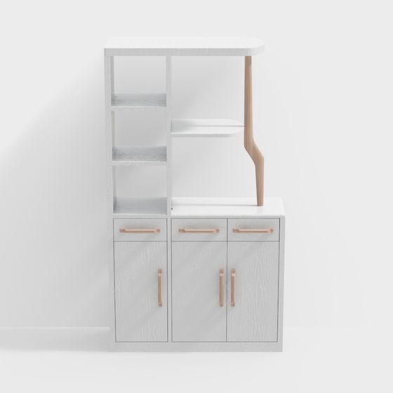 Urban Corner Bookshelf 3D model