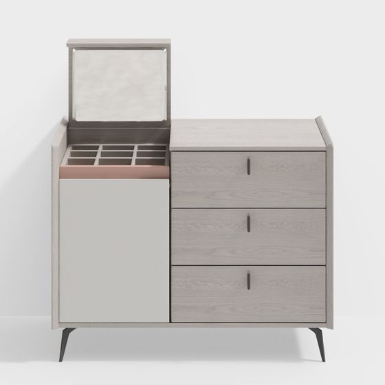 Stylish Vanity Table 3D model for Modern Interiors