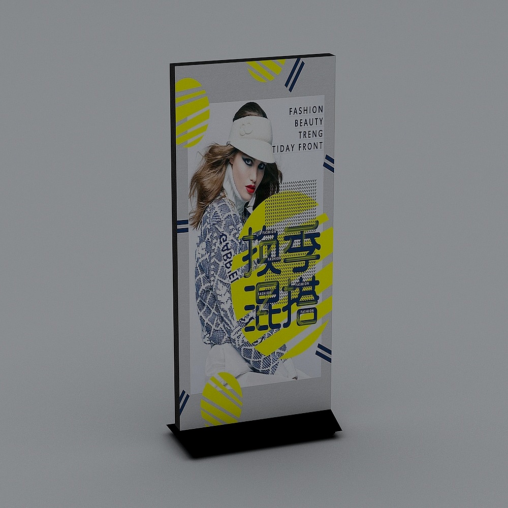 8.0cm 양면 천 이동용 조명 박스