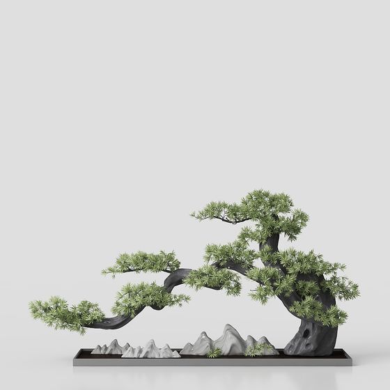 Zen Pine Tree 3D model for Designers and Developers