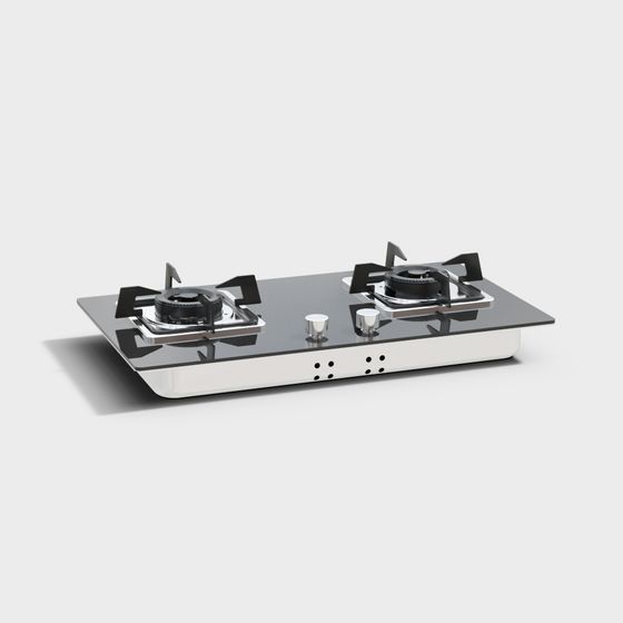 Stylish Gas Stove 3D model for Modern Interiors