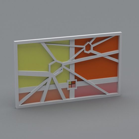 Abstract Geometric Window 3D model
