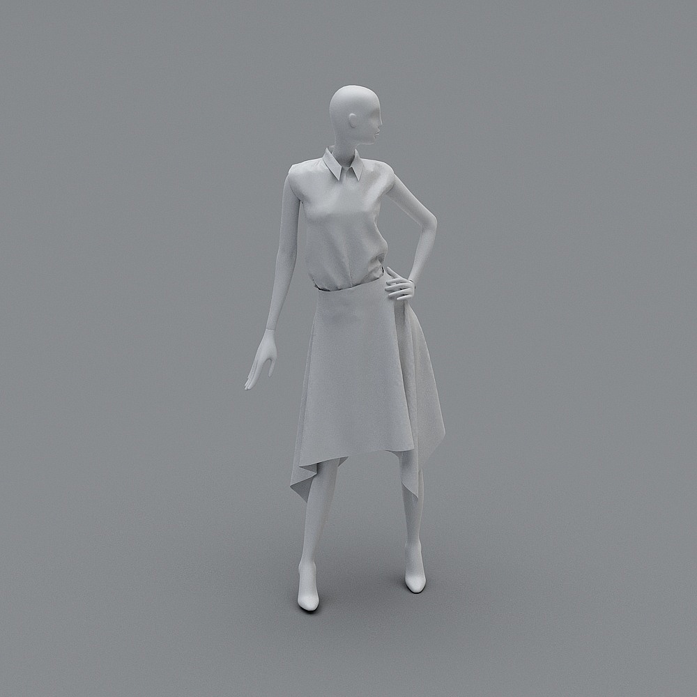 Tienda de ropa moderna - modelo