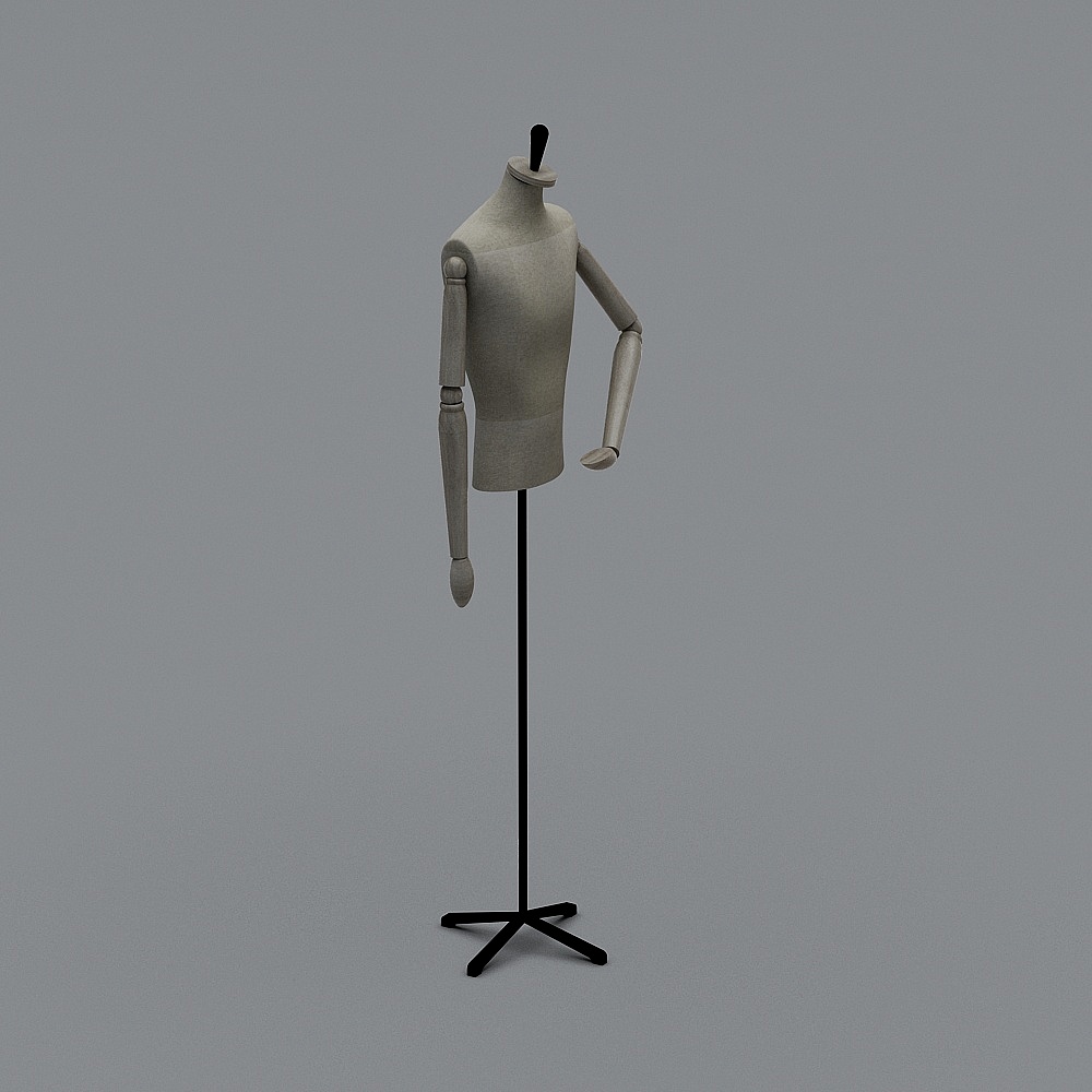 Industrial fashion men's clothing store - model