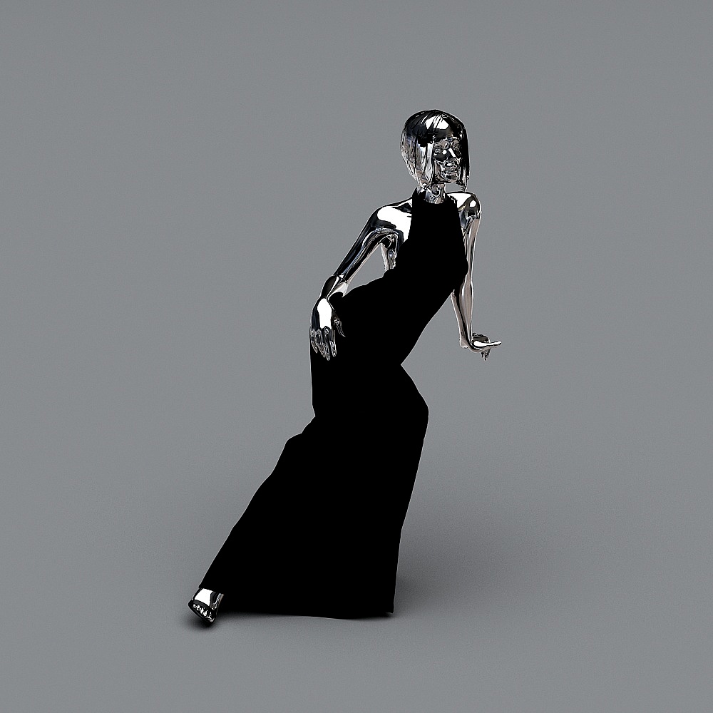 Modern clothing store - sitting model