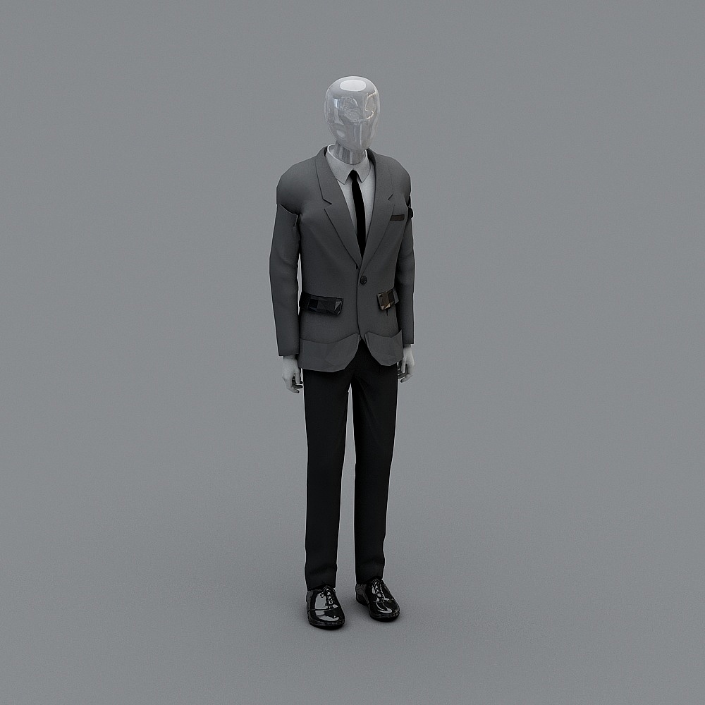 Low Poly Business Man 3D model