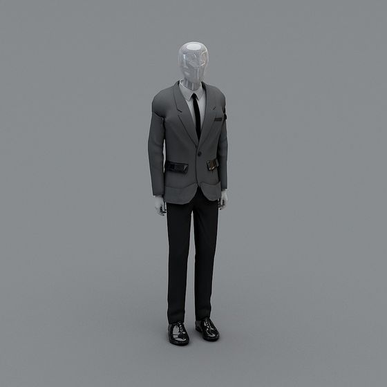 Low Poly Business Man 3D model