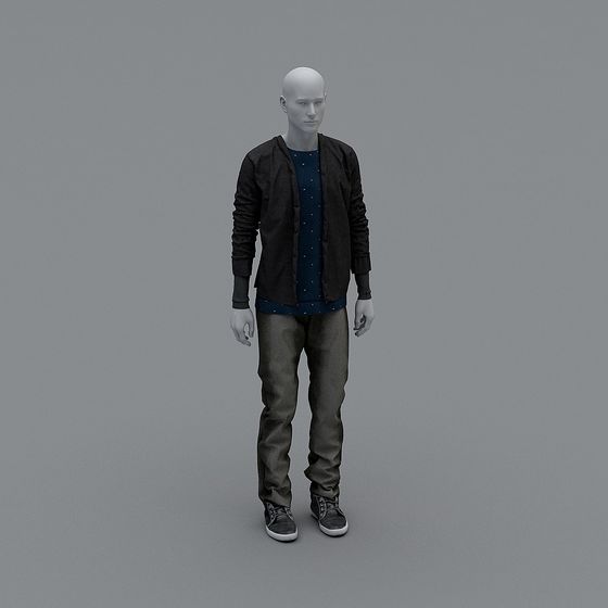 Urban Walker 3D model for Creative Projects