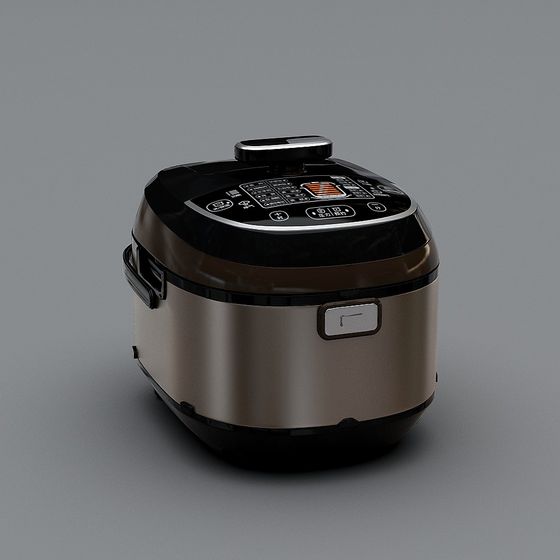 Smart Rice Cooker 3D model for Modern Kitchens