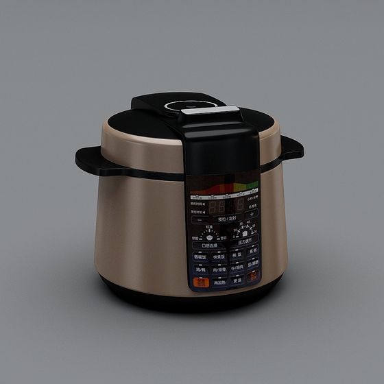 Smart Electric Pressure Cooker 3D Model