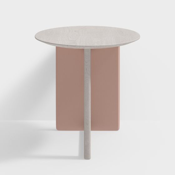 Minimalist Round Table 3D Model