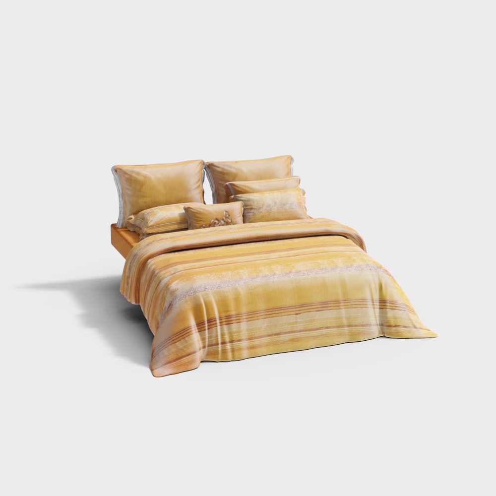 Bed home-ink rock gold-bedding