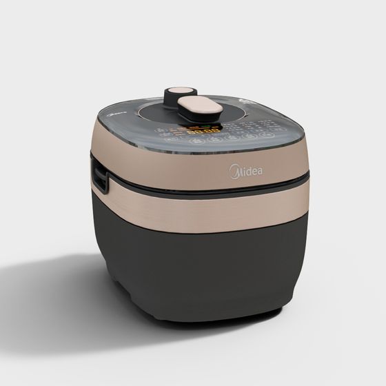 Low Poly Midea Rice Cooker 3D Model