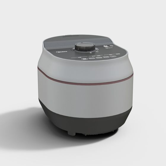Smart Low-Polygon Rice Cooker 3D model for Modern Design