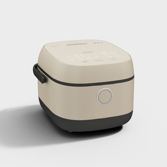 Stylish Smart Rice Cooker 3D model for Modern Kitchens