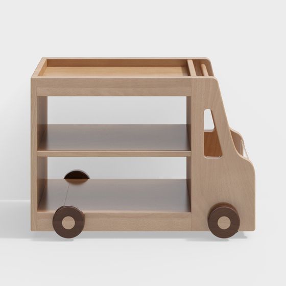 Truck Shelf 3D model - Unique Low-Polygon Design