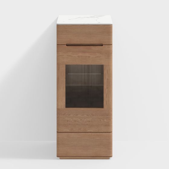 Moderne Nordische Stil-Rheinland Serie Y86M01-Rock Schiefer Mid-Sideboard-NY