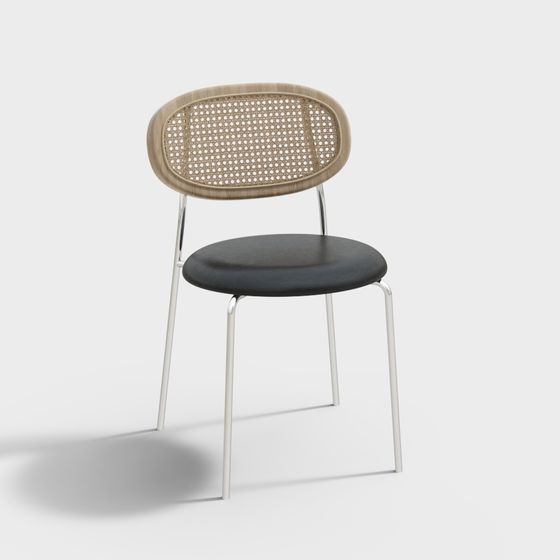 Rattan Chair 3D model for Modern and Retro Spaces
