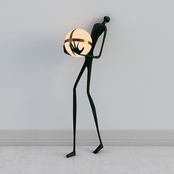 Stylish Floor Lamp 3D Model