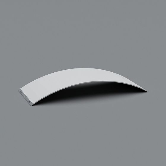 Curved Light Fixture 3D model