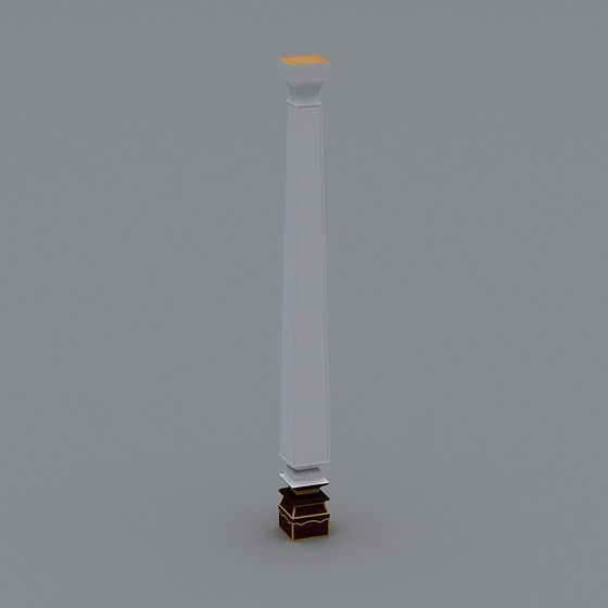 Classic Column 3D model for Virtual Spaces