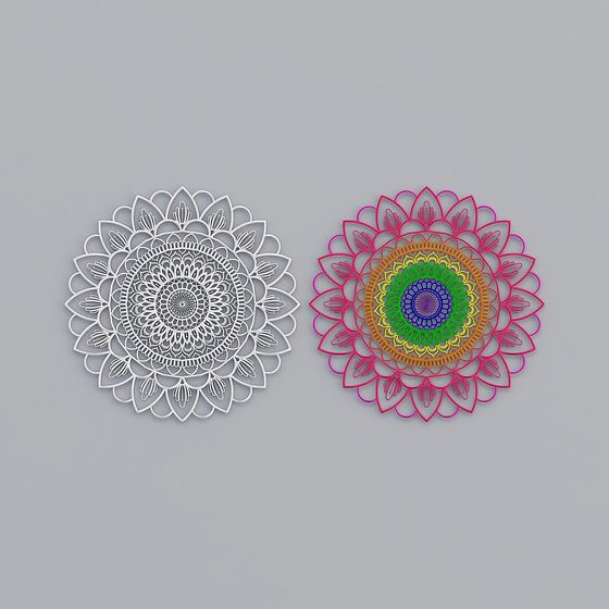 Enchanting Mandala Art 3D model