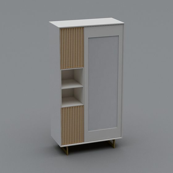 Urban Window Storage Cabinet 3D model