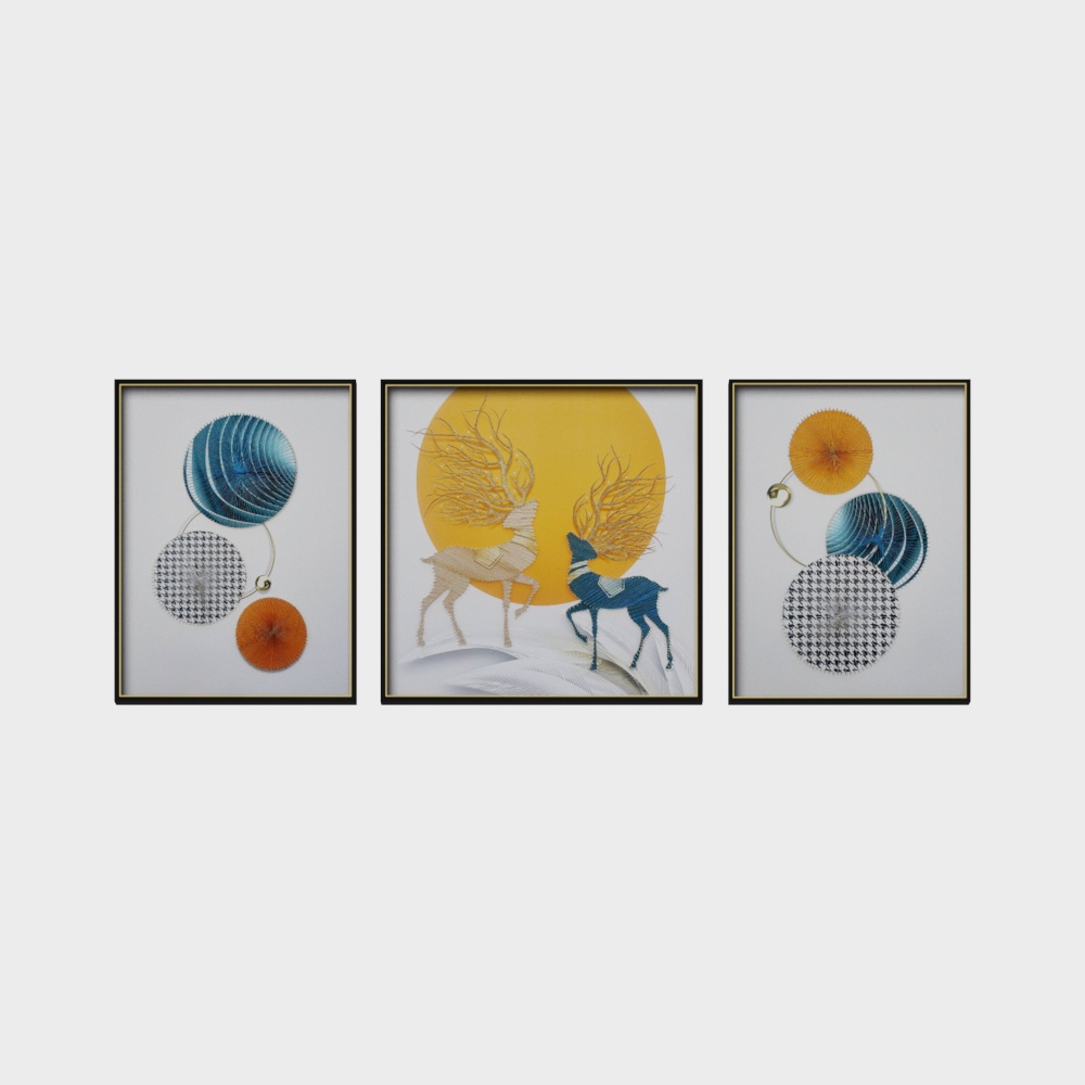 - Physical Framed Painting - Living Room Decoration Painting - RS-002