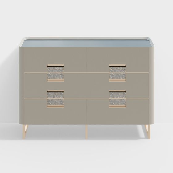 Minimalist Storage Cabinet 3D model
